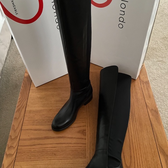 NIB Blondo VELMA Waterproof LEATHER OTK Boots BLACK 6.5 - Picture 7 of 7